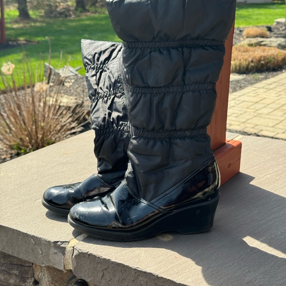 Y2K NINE WEST WEDGE BOOTS